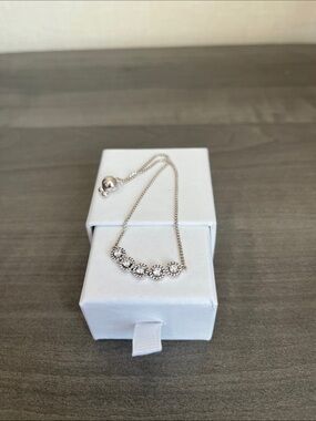 PANDORA ROUND SPARKLE SLIDER TENNIS BRACELET